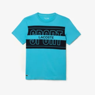 T-shirt sportiva da uomo in cotone stampato