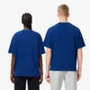 T-shirt unisex in cotone pesante con badge, vestibilità ampia T-shirt unisex in cotone pesante con badge, vestibilità ampia