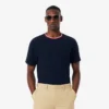 Top pigiama da uomo con collo a contrasto Top pigiama da uomo con collo a contrasto