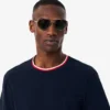 Top pigiama da uomo con collo a contrasto Top pigiama da uomo con collo a contrasto