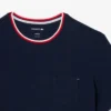 Top pigiama da uomo con collo a contrasto Top pigiama da uomo con collo a contrasto