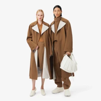 Trench in misto lana The Blend da passerella