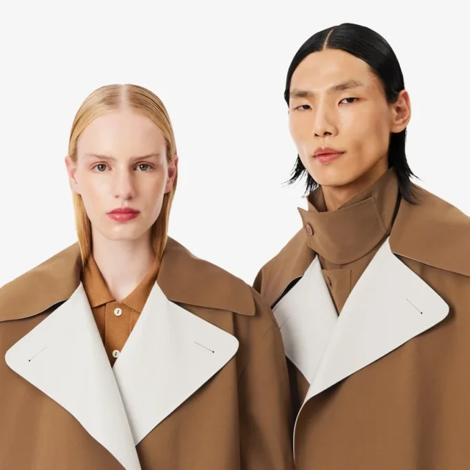 Trench in misto lana The Blend da passerella